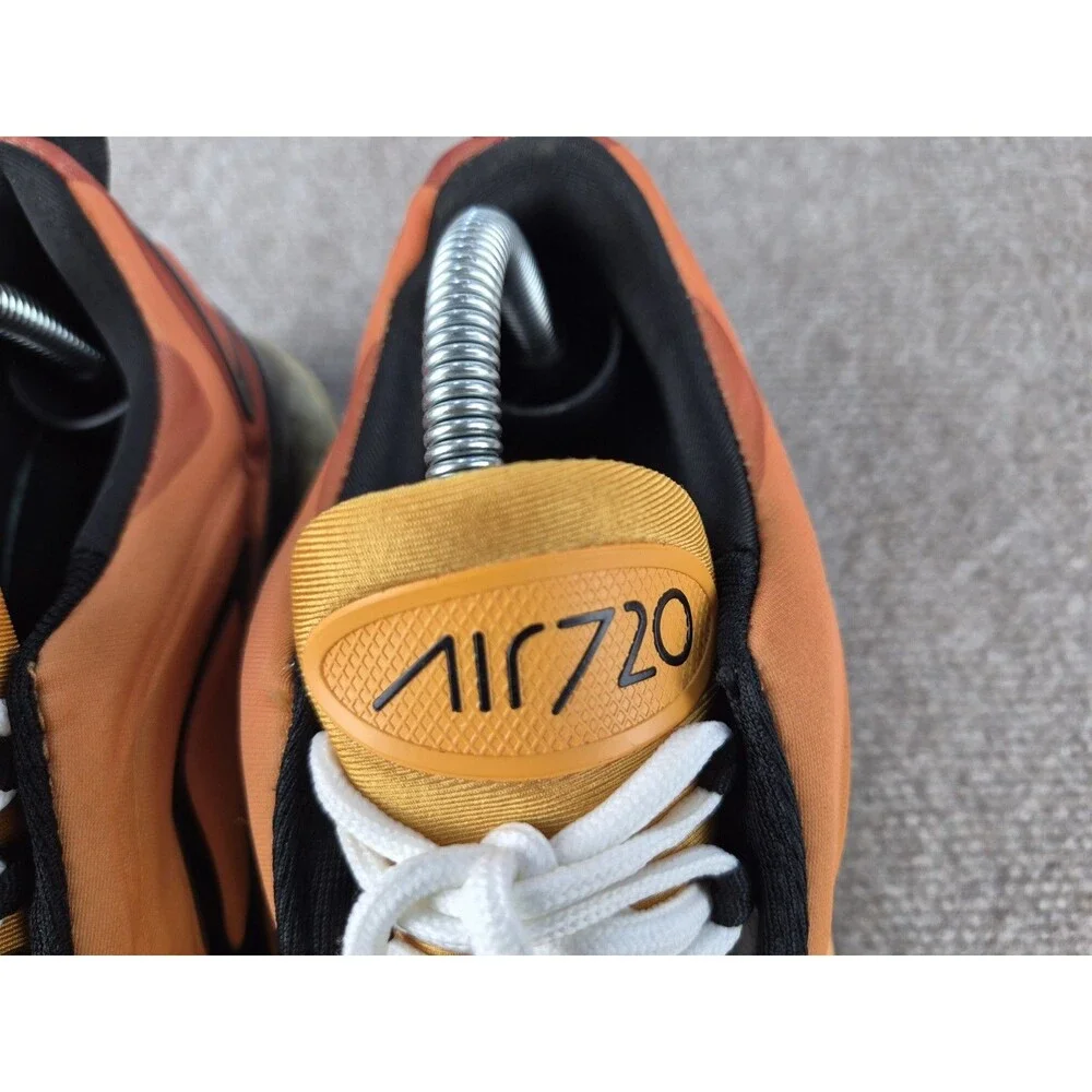 Nike Air Max 720 Sunset Sneakers Men's Sz US 8 Orange/Black Shoes AO2924-800